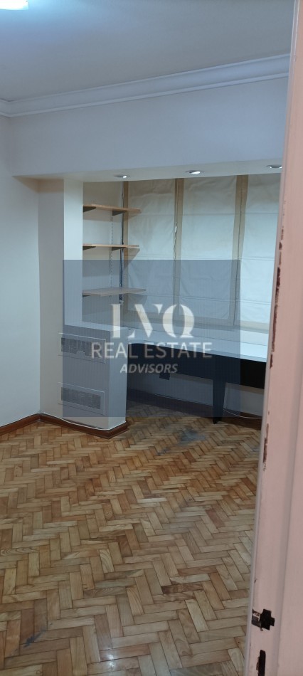 RECOLETA 3 ½ Ambientes 106m² Semi Piso con Palier+Ascensor Privados. Balcon corrido contrafrente + 2 habitaciones + escritorio o, play room o  dep. de servicios.