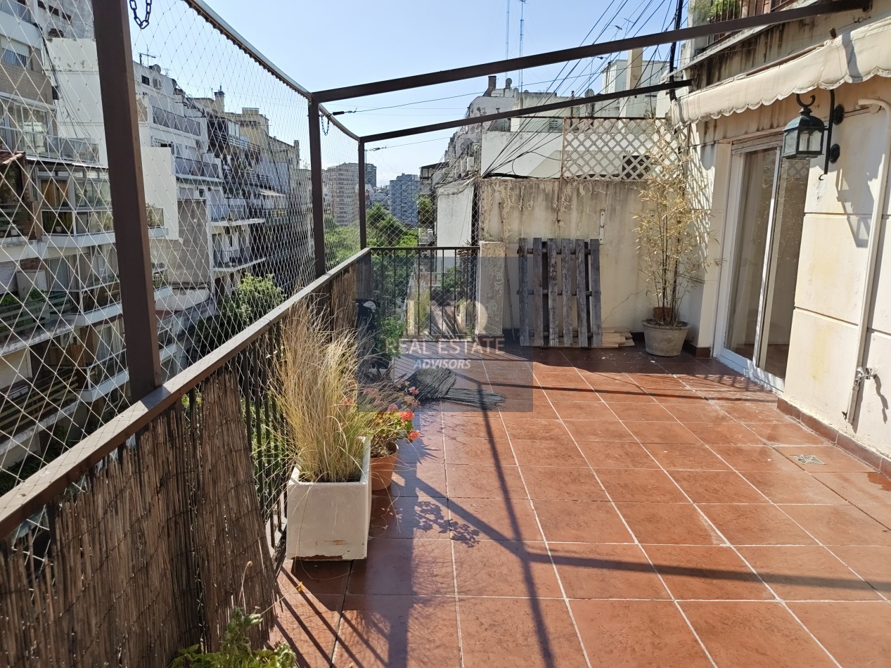 ALTO PALERMO 3 Ambientes 75m² +TERRAZA 35m² al frente + Patio Interno contrafrente.