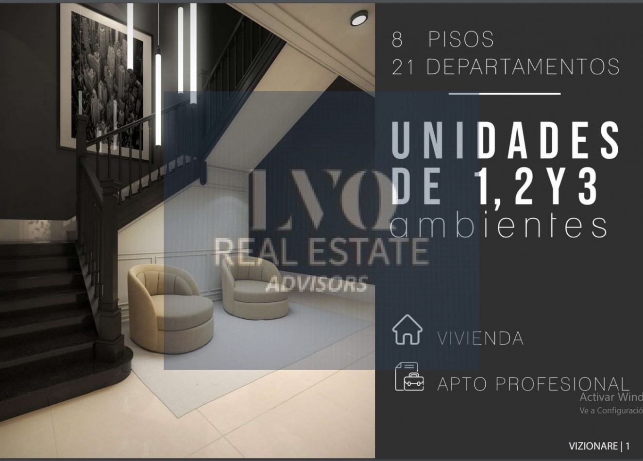 RECOLETA 1 Ambiente 40 m² ESTRENAR EDIFICIO VIZION Juncal A ESTRENAR - JUNCAL 1648 Piso PB UF01 - TODO LUZ+ Cocina integrada.+Baño Completo