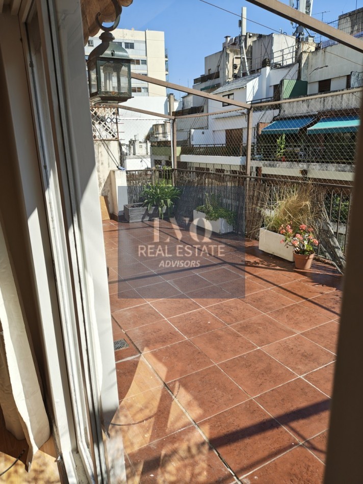ALTO PALERMO 3 Ambientes 75m² +TERRAZA 35m² al frente + Patio Interno contrafrente.