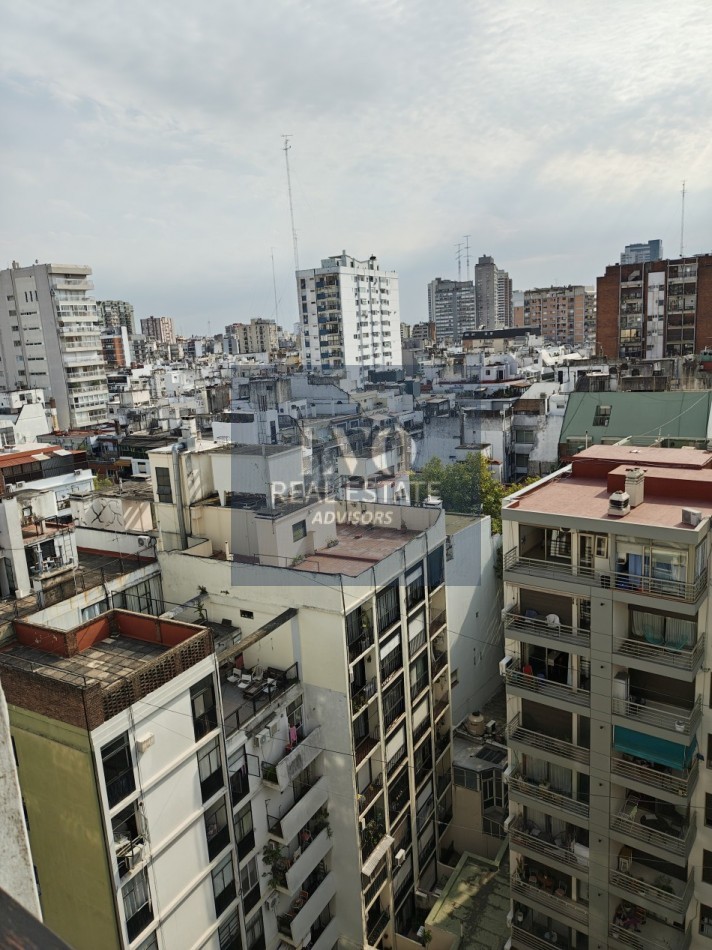 Palermo 4 Ambientes ATIPICO Piso 13 DIVINO todo SOL+LUZ, contra frente, distribucion Excelente. Av. Santa Fe y Salguero.-