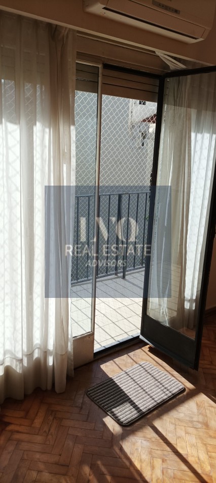 RECOLETA 3 ½ Ambientes 106m² Semi Piso con Palier+Ascensor Privados. Balcon corrido contrafrente + 2 habitaciones + escritorio o, play room o  dep. de servicios.