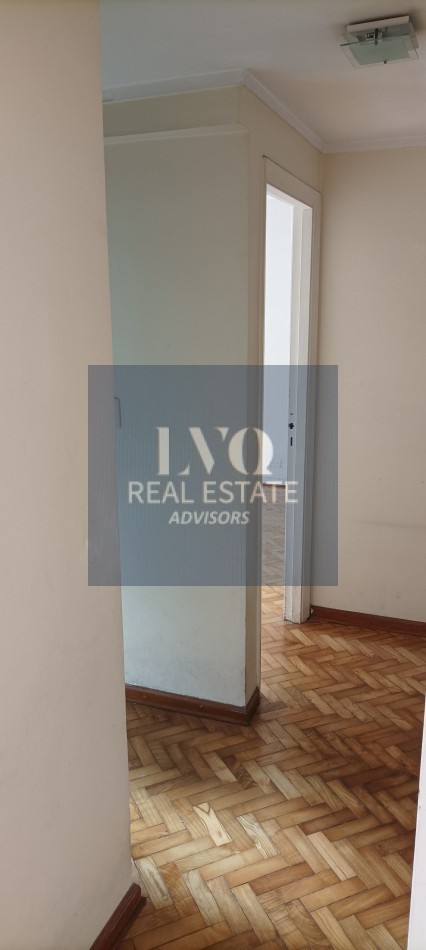 RECOLETA 3 ½ Ambientes 106m² Semi Piso con Palier+Ascensor Privados. Balcon corrido contrafrente + 2 habitaciones + escritorio o, play room o  dep. de servicios.