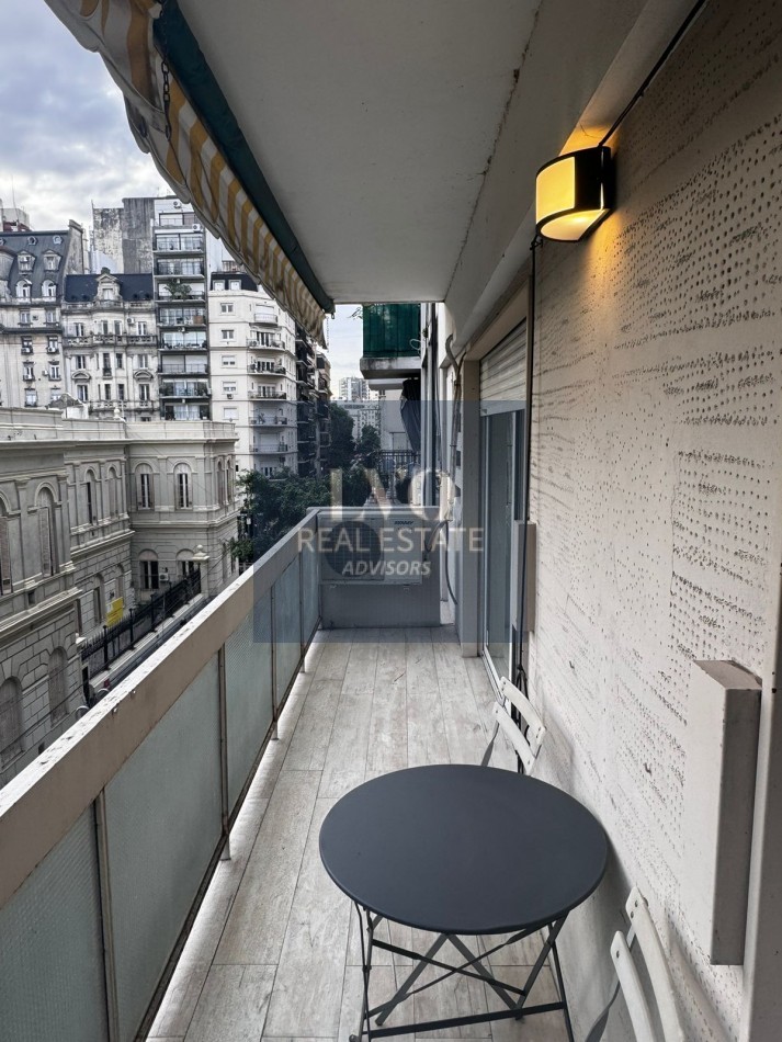 Recoleta 2 ambientes + Balcon - equipado full RECICLADO A NUEVO DIVINO TODO SOL!!!!